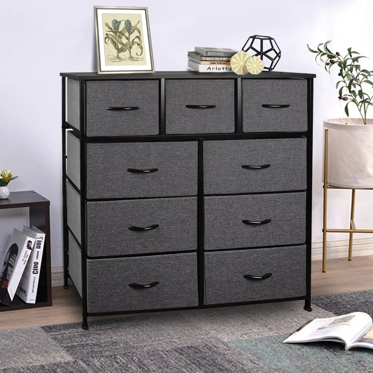 5 Drawer Fabric Dresser Storage Tower Y79178
