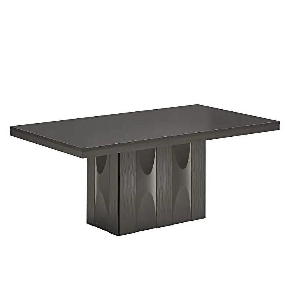 7-Piece Rectangular Pedestal Wood Dining Set R6184