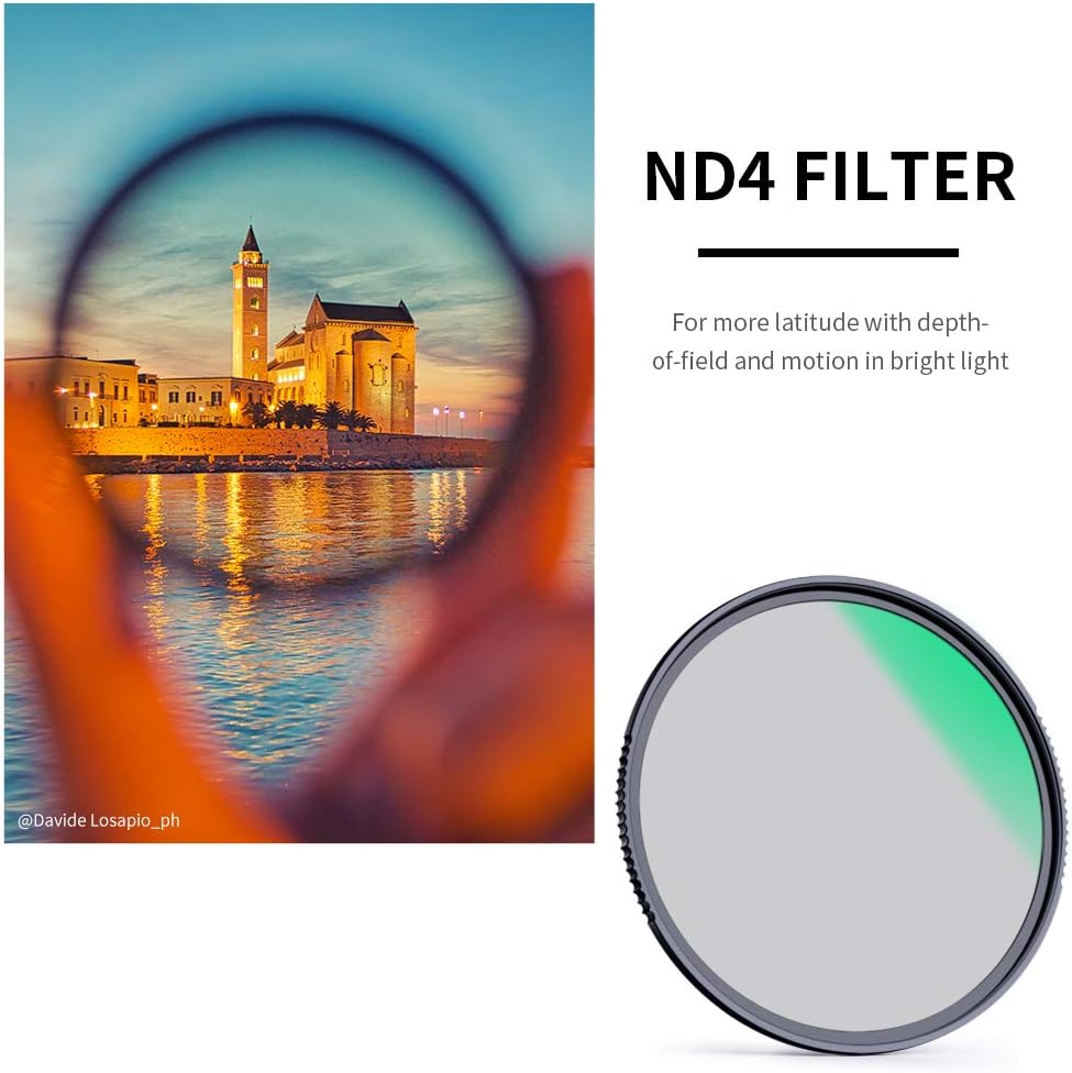 67mm Fixed ND Lens Filter Kit with 28 Layers Multi-Coated HD Optical Glass and 4-Filter Pouch F359
