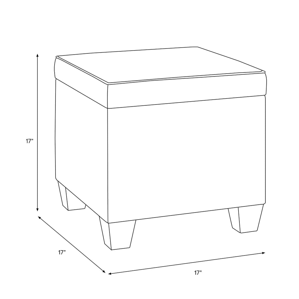 White Ottoman P24603