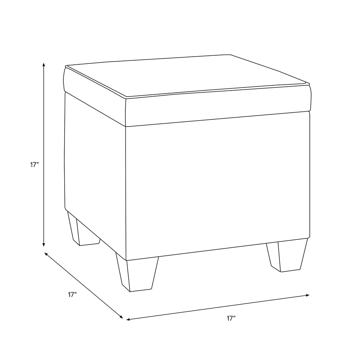 White Ottoman P24603