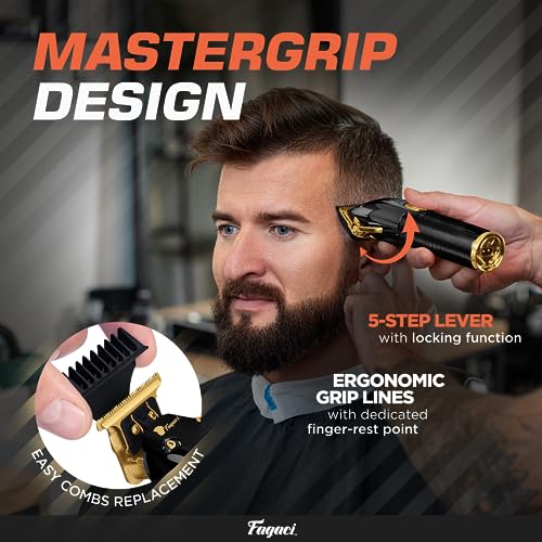 Professional Hair Clippers Set Turbo Power with Precise Cutting, Cordless Hair Clippers and Trimmers Set J4939