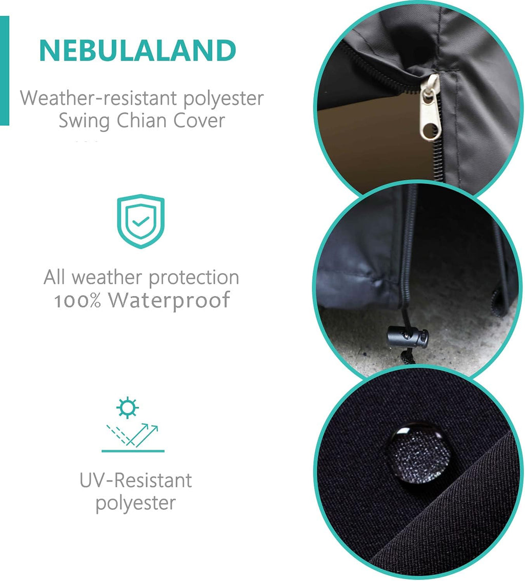 Waterproof 3 Seater 600D Heavy Duty Swing Cover F832