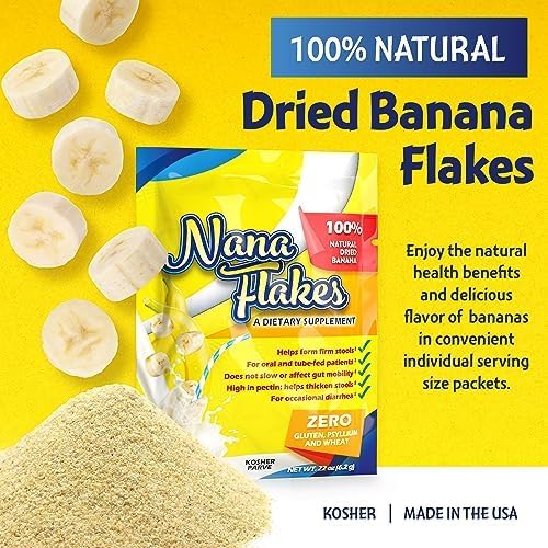 100% Pure Banana Flakes Powder, Two Pound Bag R64634