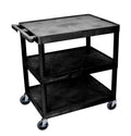 Large Flat Shelf Cart Three Shelves K88004
