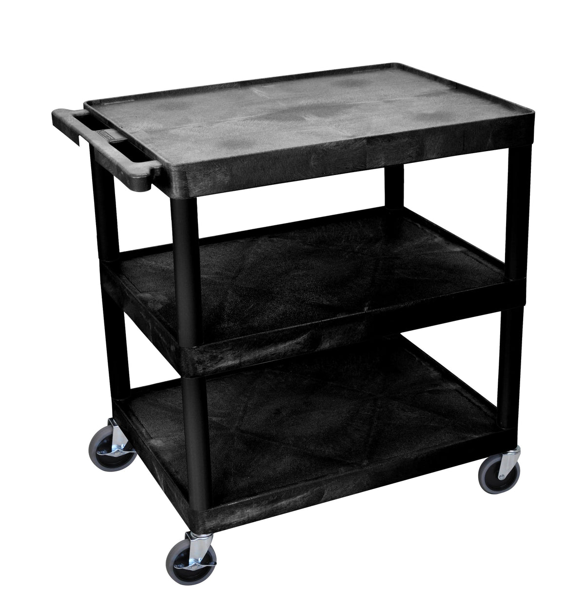 Large Flat Shelf Cart Three Shelves K88004