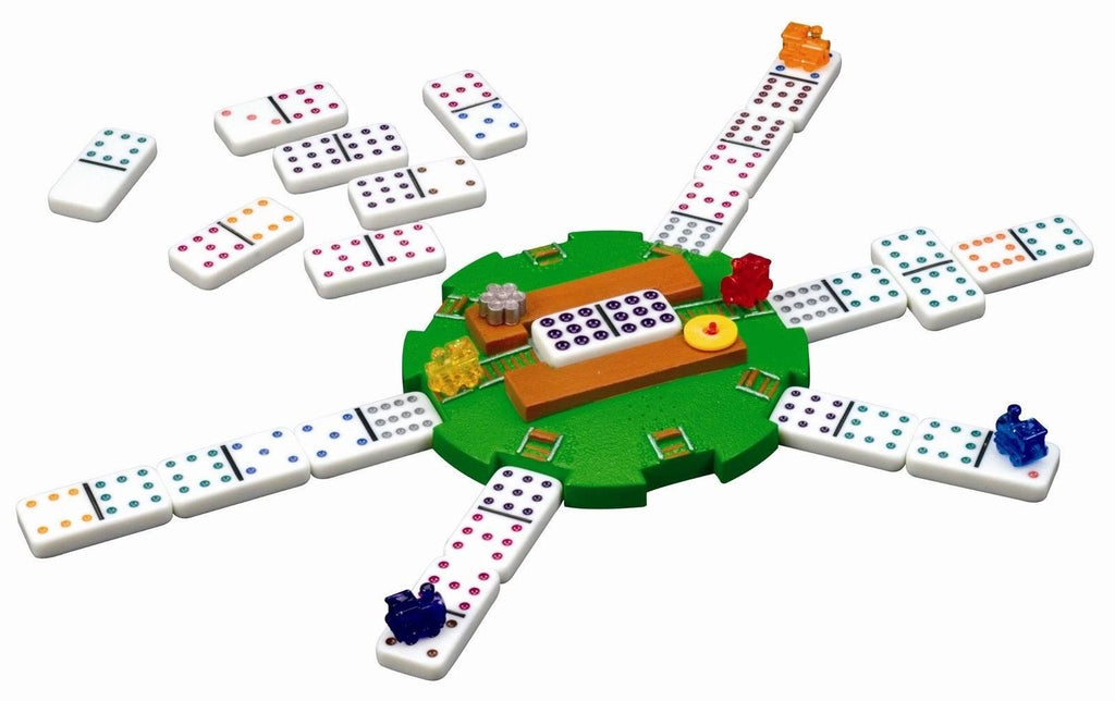 Multicolor Mexican Train Game Dominoes N862953
