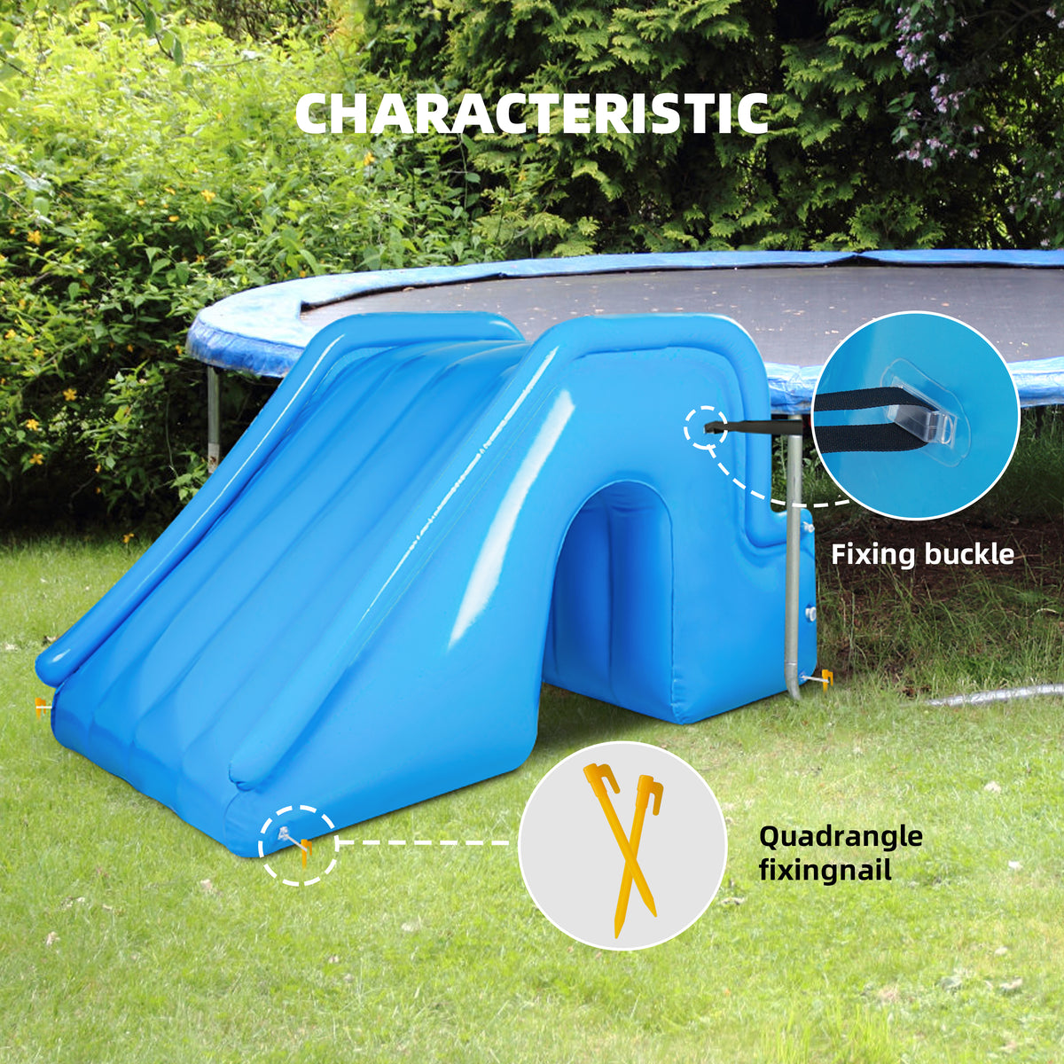 Inflatable Trampoline Slide Ladder for Kids D19561