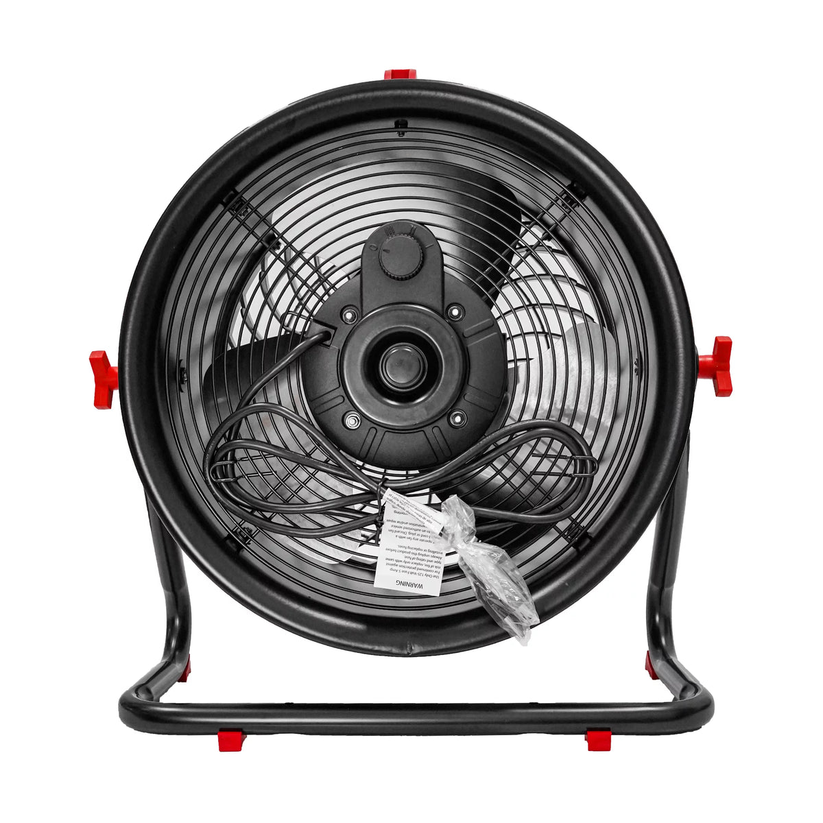 Black & Red 16 inch 2-Speed Turbo Drum Fan K8576
