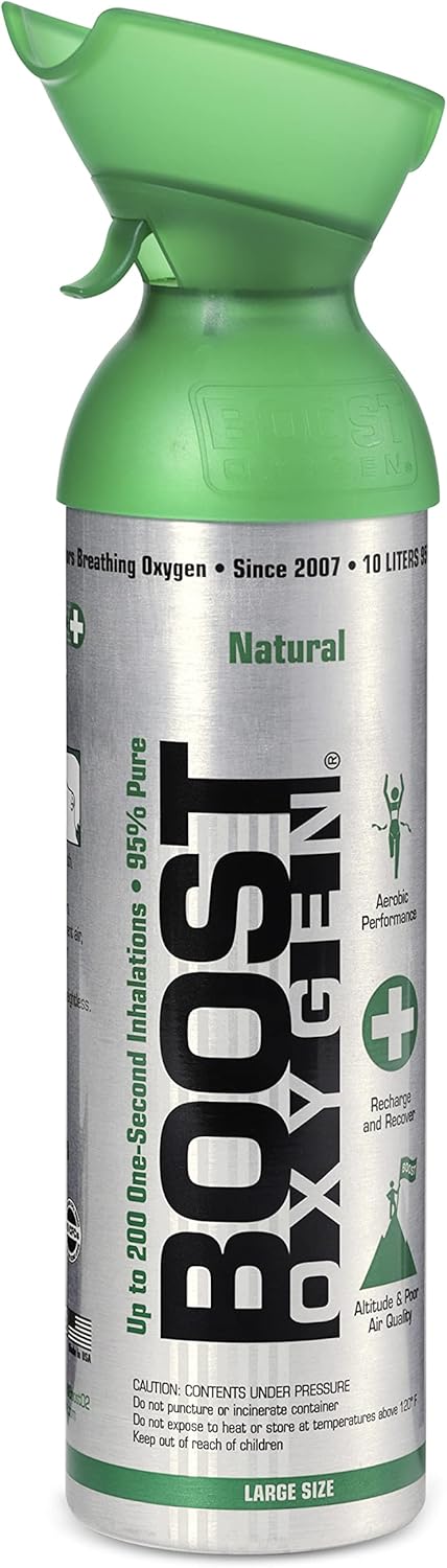 4 Pack Large 10L Natural Portable Pure Oxygen Canister B6697