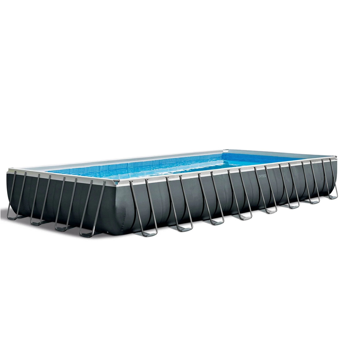24' x 12' x 52 Rectangular Frame Swimming Pool with Pump G463