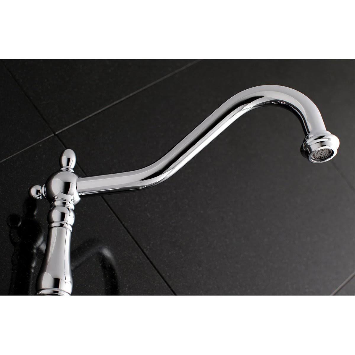 Polished Nickel Wall Mount Tub Filler Y337
