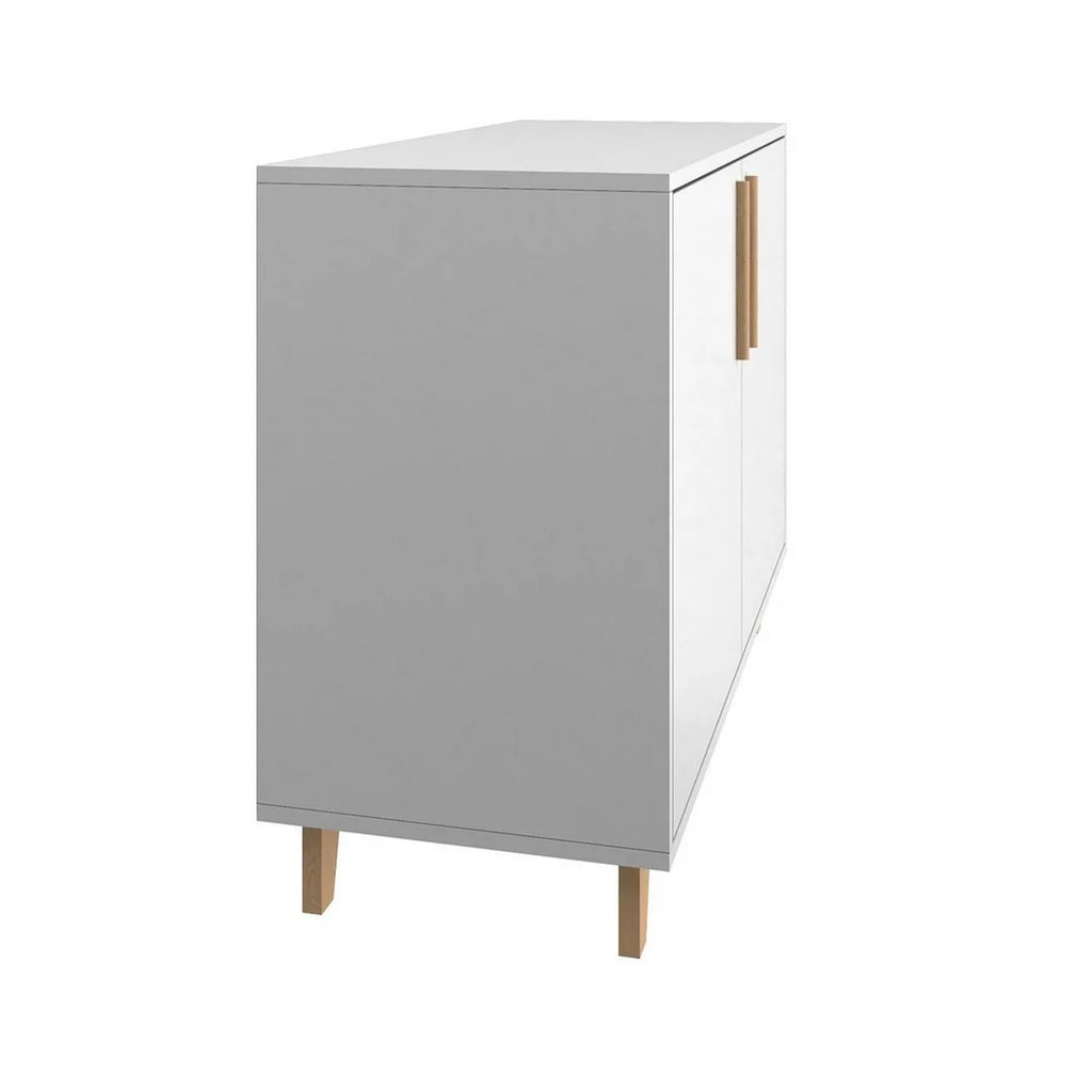 White Double Side Cabinet with 2 Shelves J9278