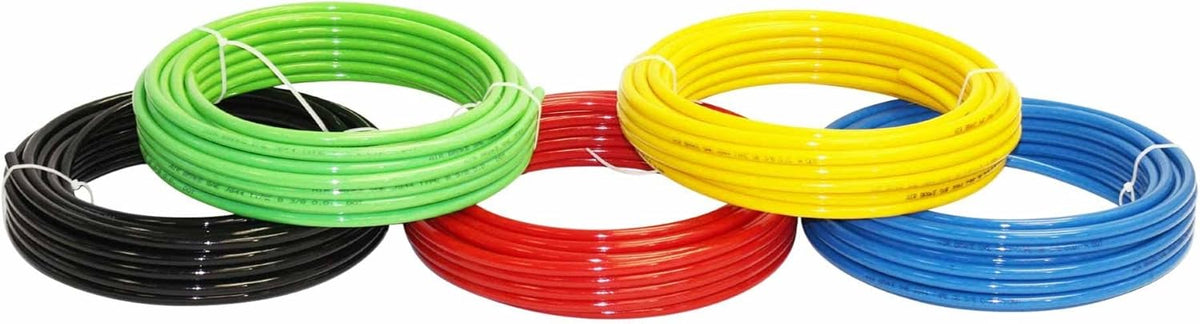 1/2" OD x 100' Red SAE J844 Nylon Air Brake Tubing, Pack of 2 Y25521
