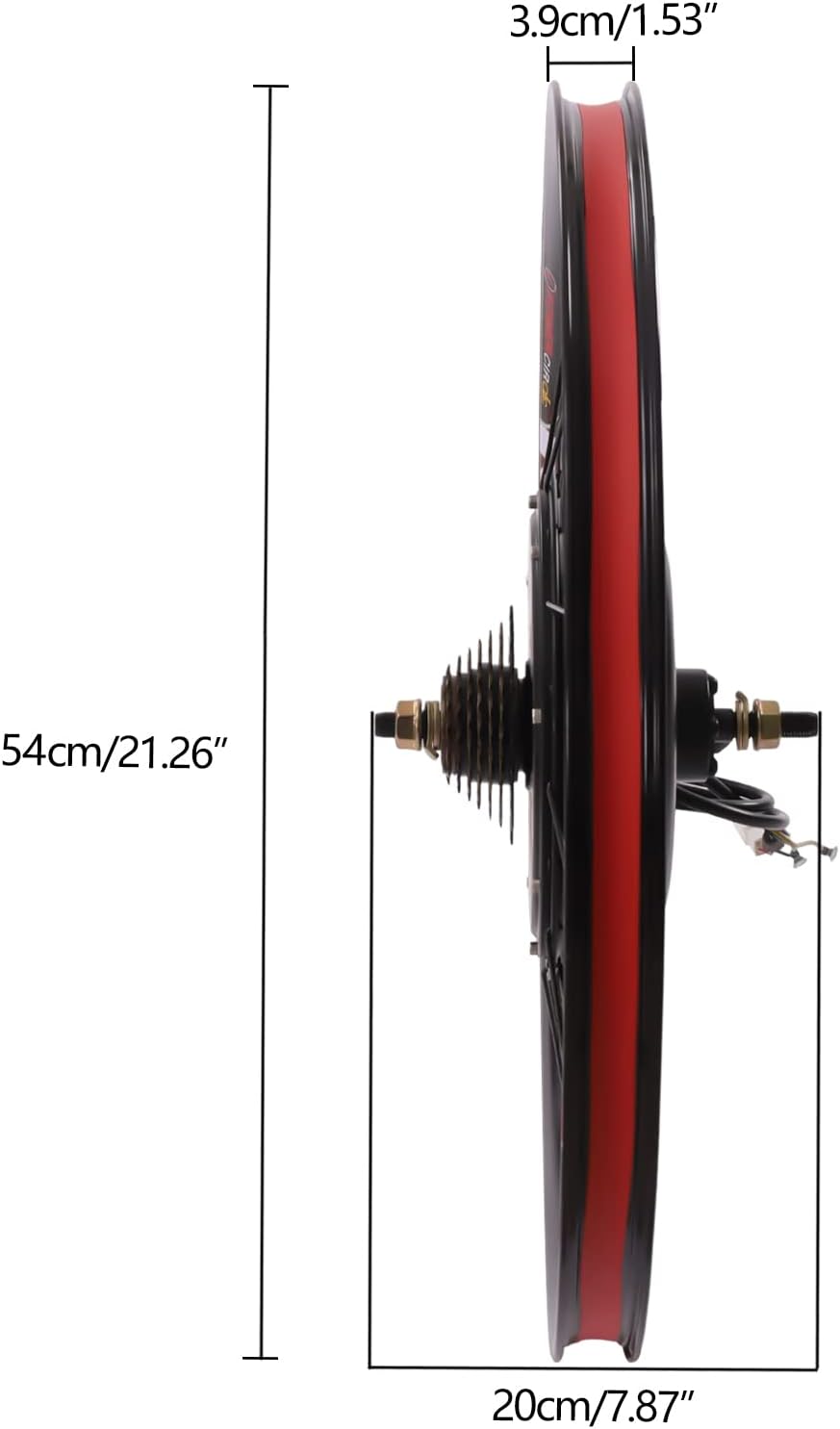 Electric Bicycle Wheel Kit Front/Rear Wheel Hub Motor Electric Bike Conversion Kit with LCD Display O4797