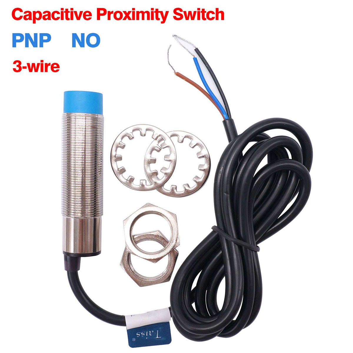 Capacitance Proximity Sensor Switch NPN NC DC 6-36V 300mA M18 3-Wire V29235