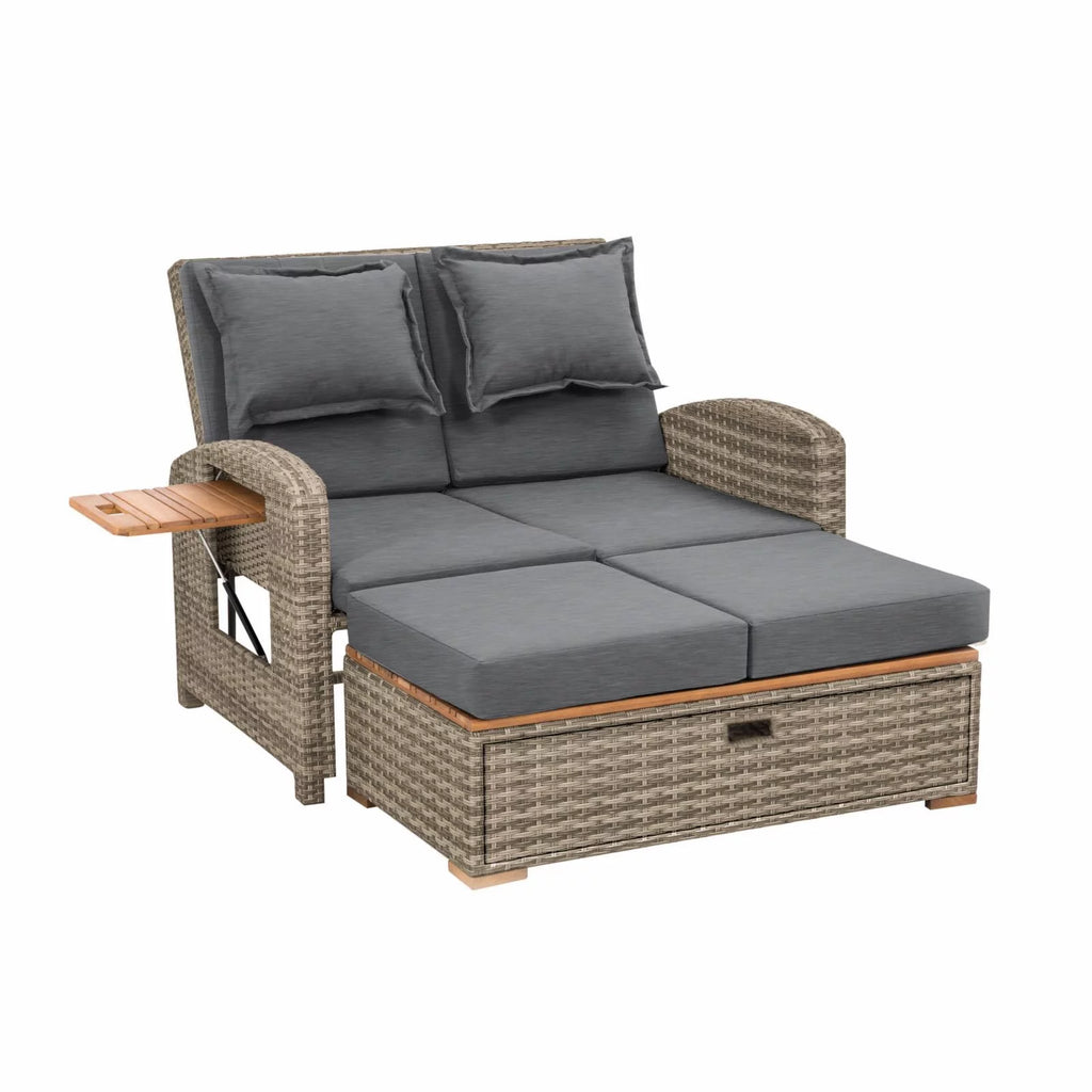 Solid Teak Wood Outdoor Modular Daybed R98955