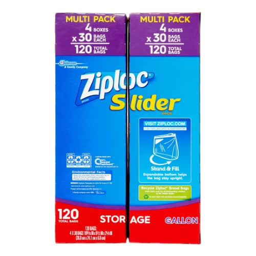 Gallon Storage Bags, 120 Ct B2502