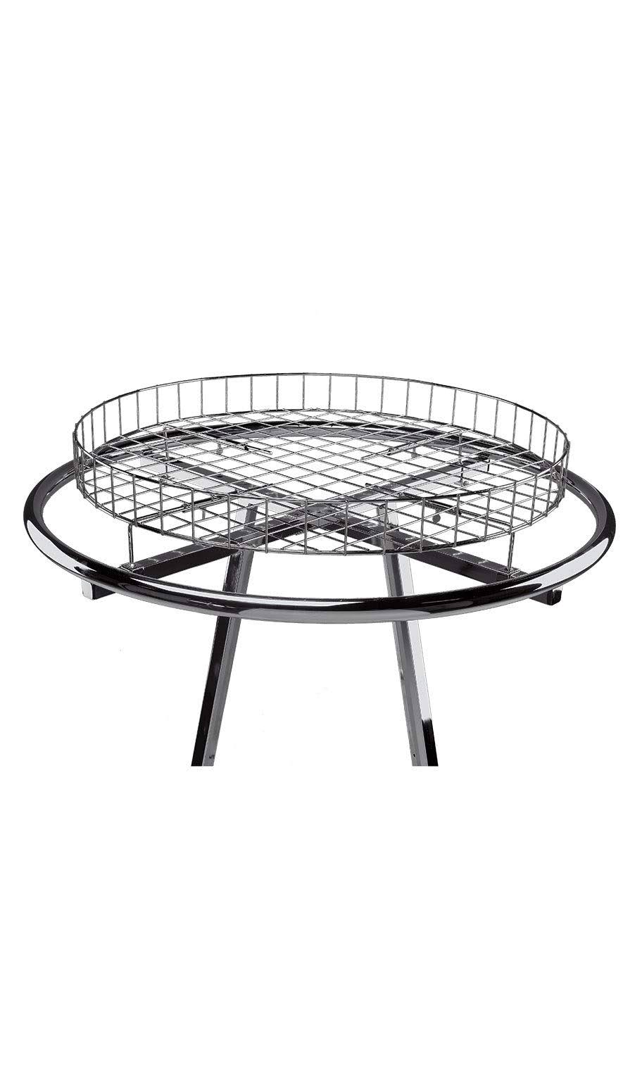 Round Wire Basket Clothing Rack Topper L1429