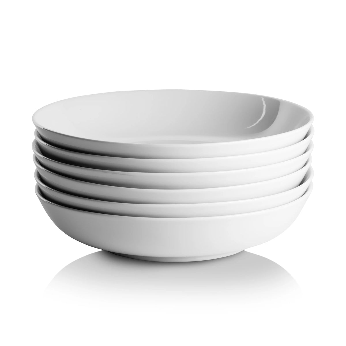 White 36 Oz Pasta Dinner Bowl Set of 6 F1718