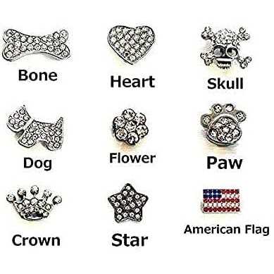 Personalized PU Leather Rhinestone Dog Collar I17400