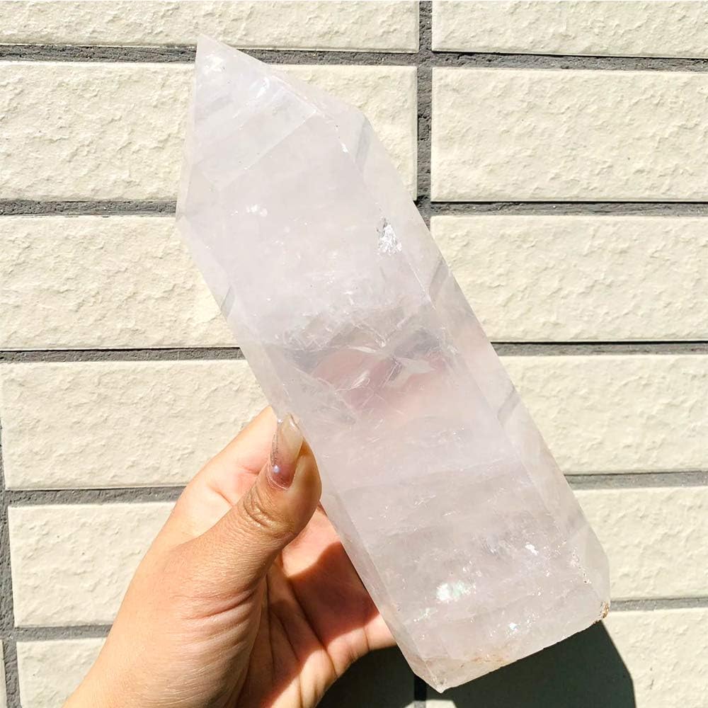 Natural Clear Quartz Tower Crystal Point Pack of 2 A821