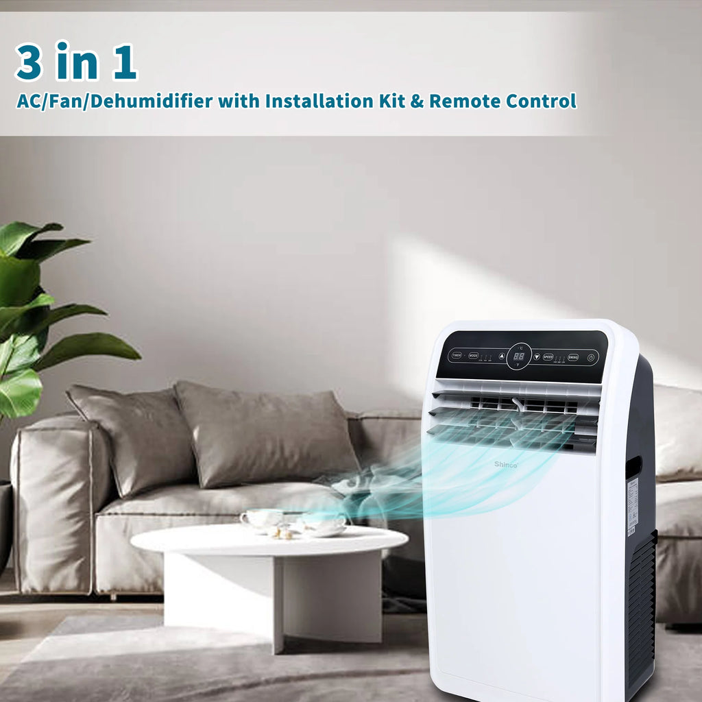 4350BTU 3 in 1 Portable Air Conditioner with Remote Control C15631