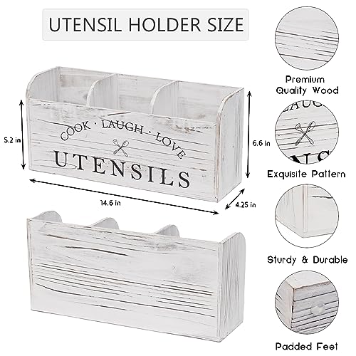 Wooden Utensil Holder D5171
