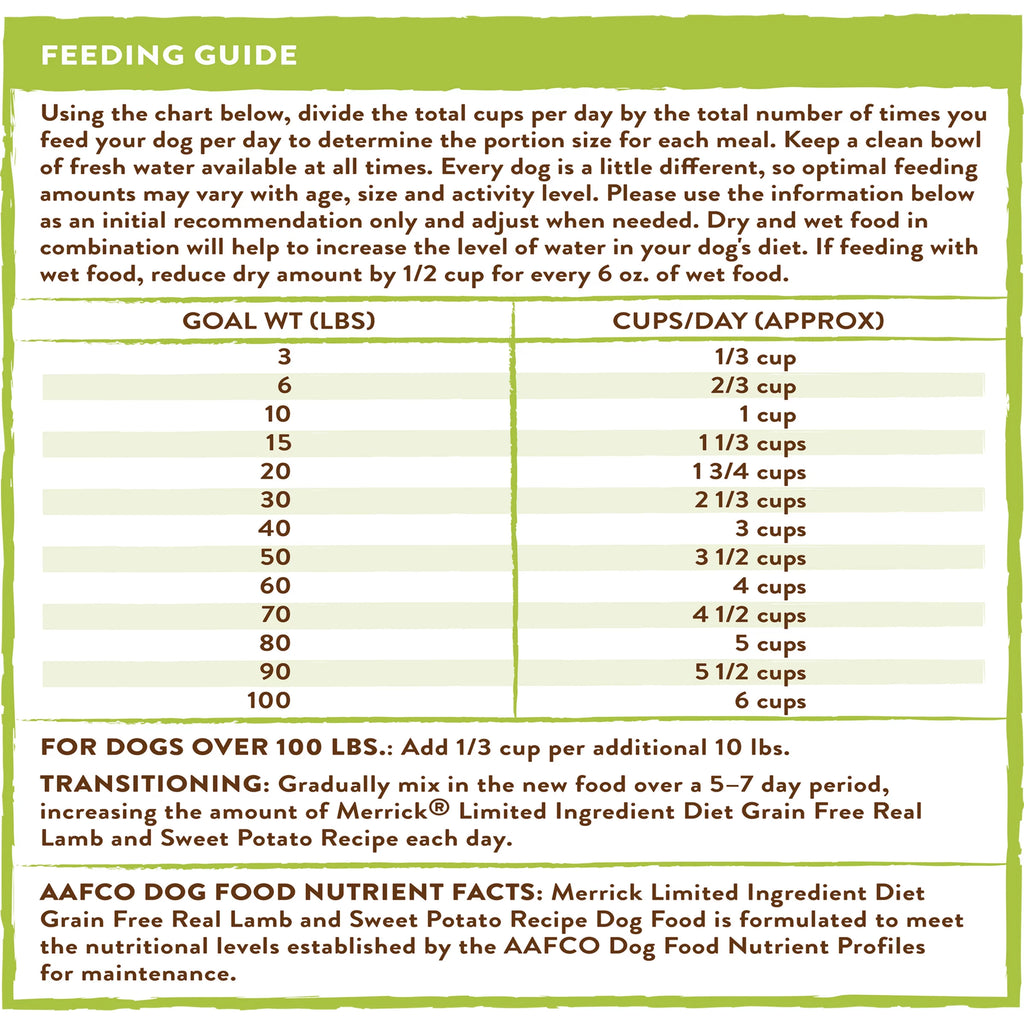 Limited Ingredient Lamb & Sweet Potato Grain Free Dry Dog Food 22 lb Bag I770
