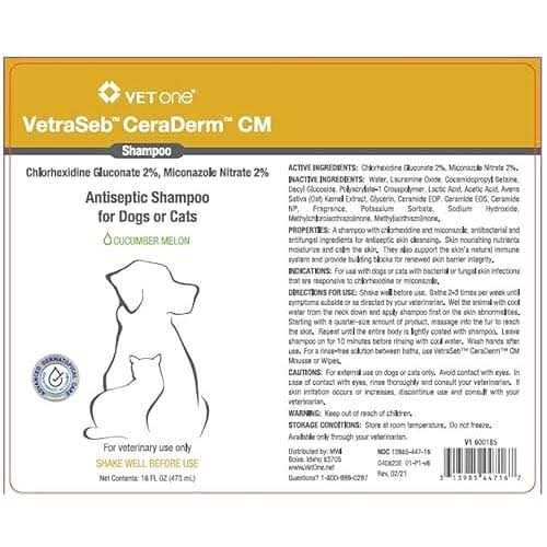 Antiseptic Shampoo for Dogs or Cats W898