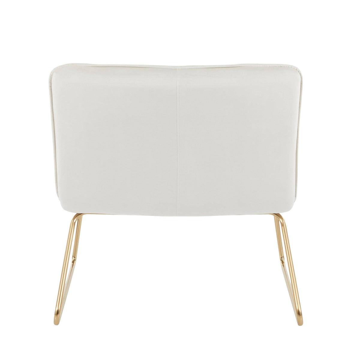 Cream Velvet Accent Chair P9008