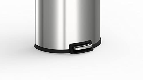 13.2 Gal Stainless Steel Step-on Trashcan B7774