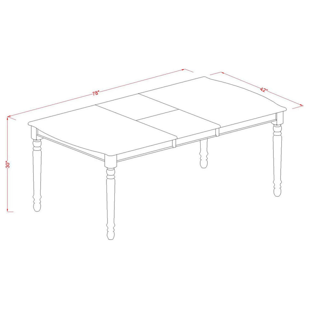 7 Piece Extension Rectangular Dining Table Set O4602