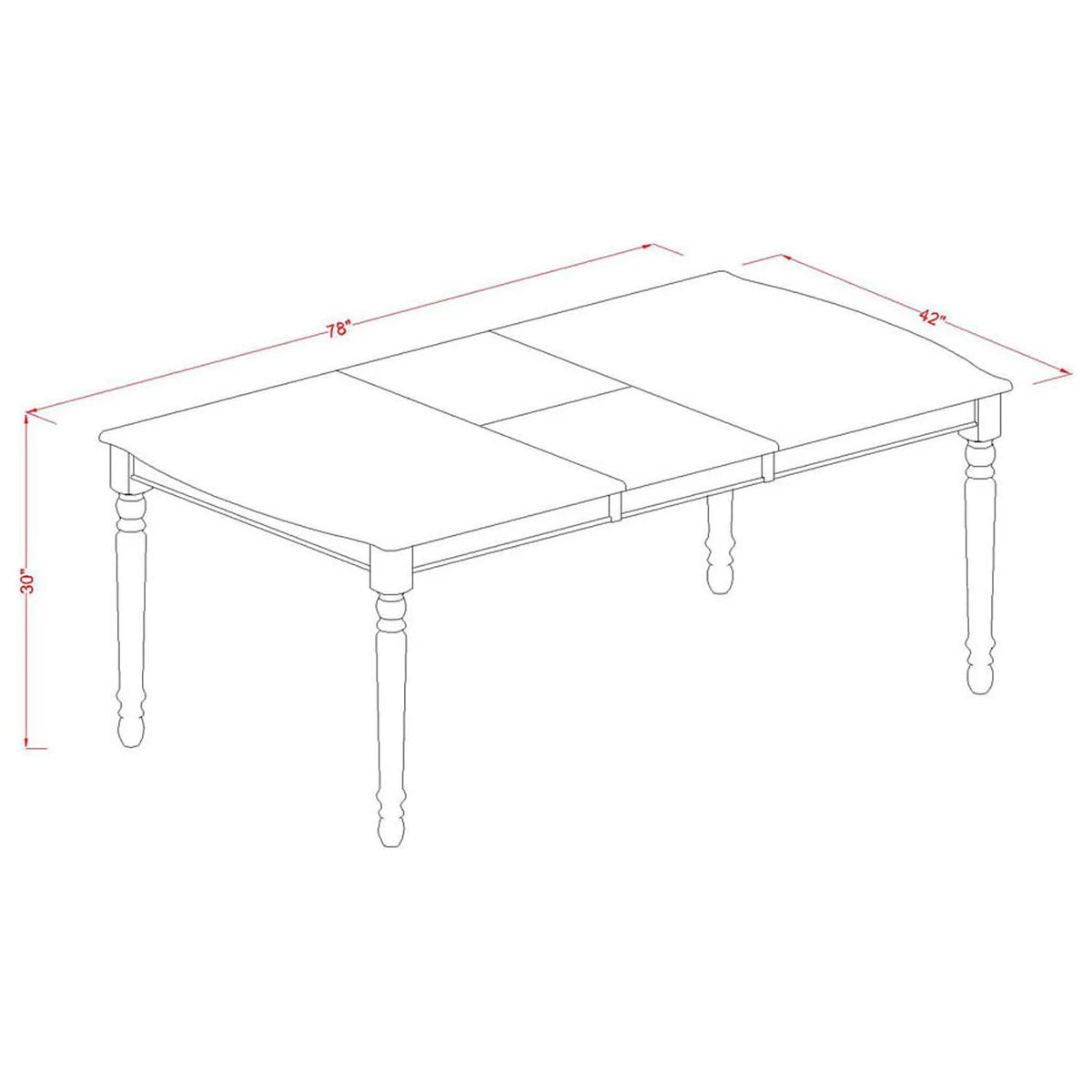 7 Piece Extension Rectangular Dining Table Set O4602