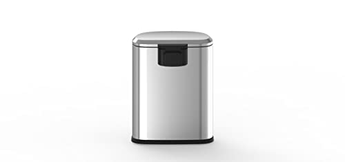 13.2 Gal Stainless Steel Step-on Trashcan B7774