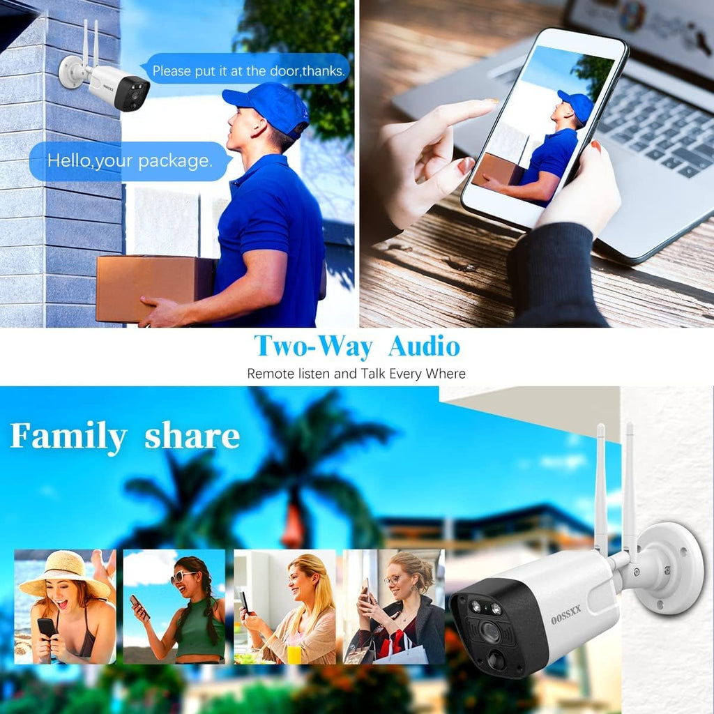 3K 5.0MP Wireless Security Camera System with 1TB Hard Drive Q793165