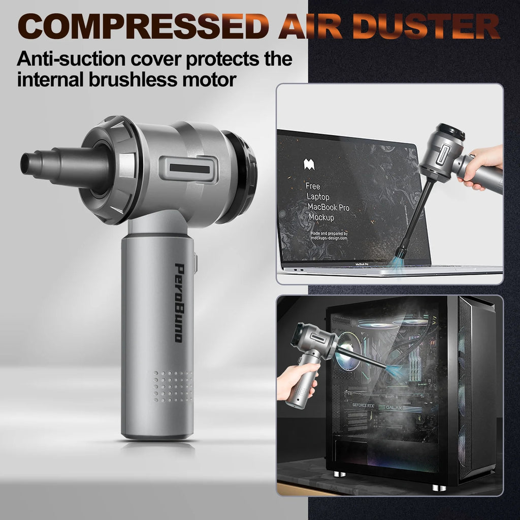 Handheld Vacuum Cordless, 18KPA Rechargeable Car Vacuum & Air Duster with 3 Gear V345265