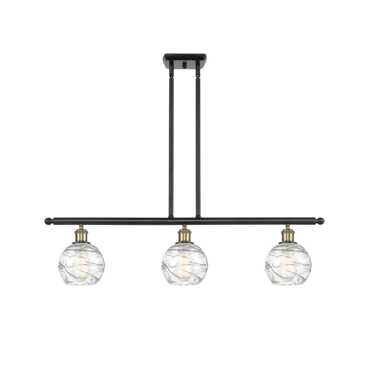 Black Antique Brass 3 Light Island Light I639129