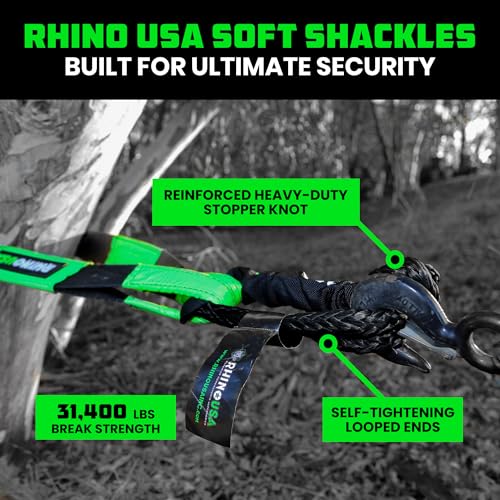 Synthetic Soft Shackle Rope 2-Pack 1/2 Inch x 22 Inch L740