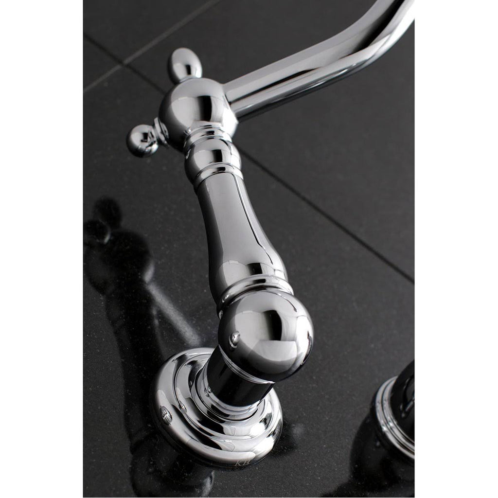 Polished Nickel Wall Mount Tub Filler Y337