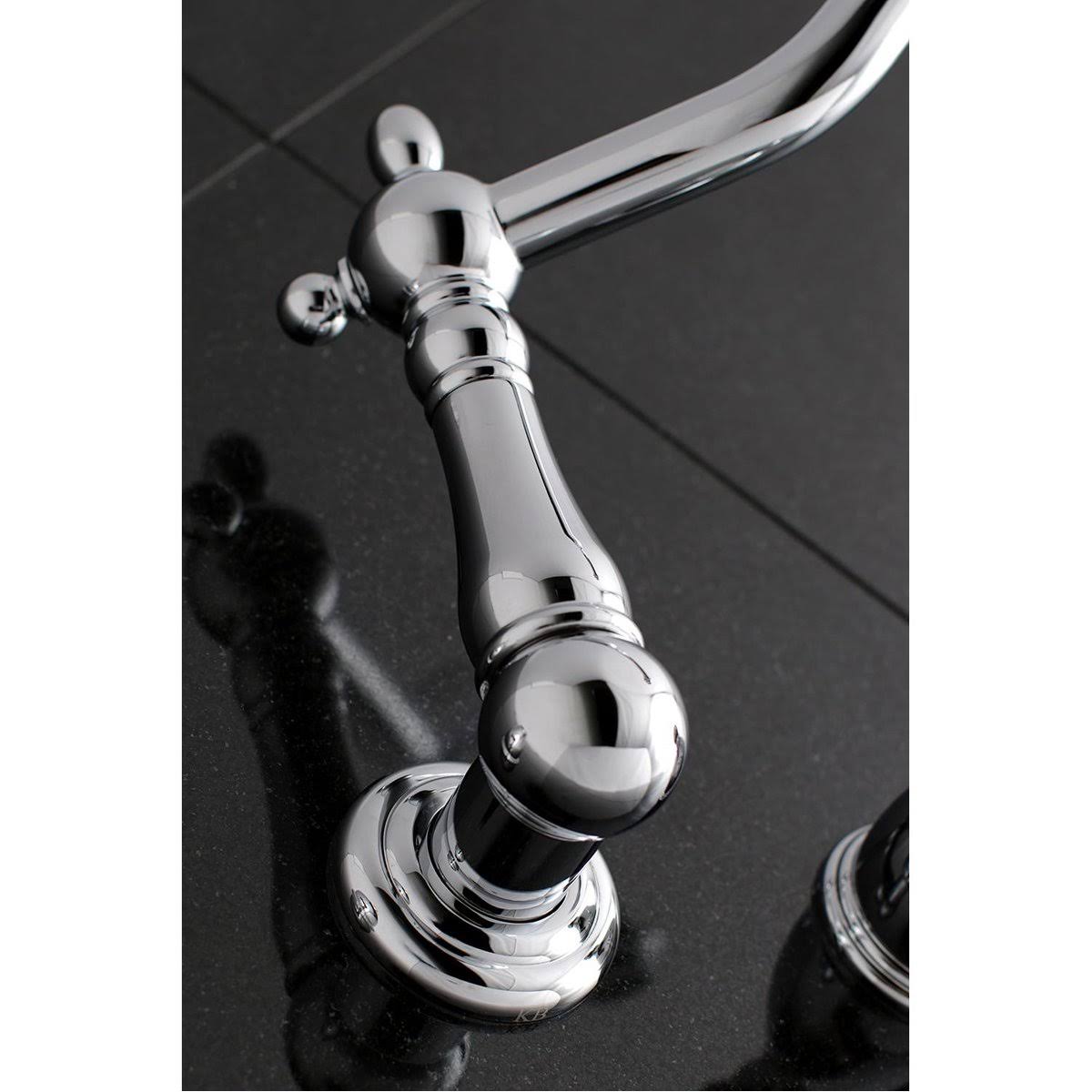Polished Nickel Wall Mount Tub Filler Y337