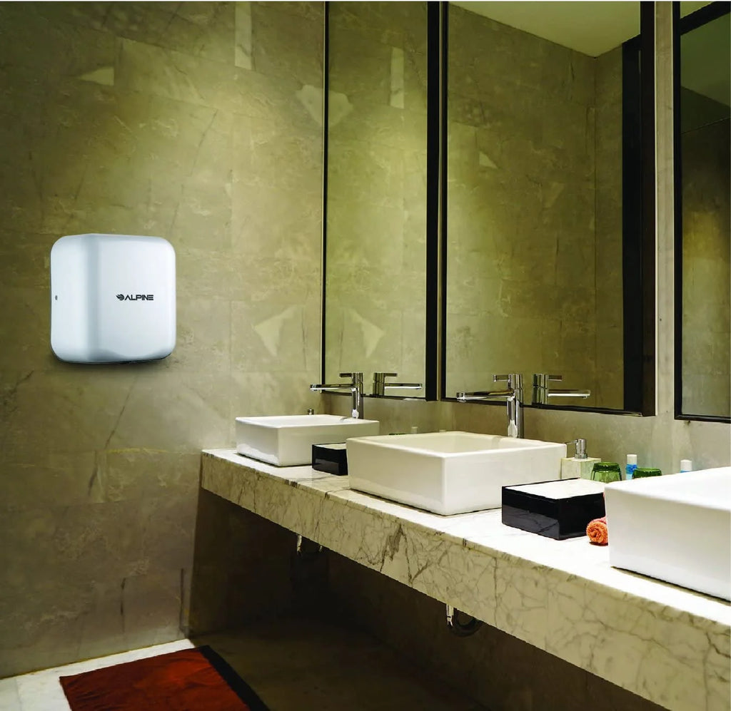 Stainless Steel Automatic Hand Dryer, 1800 Watts, 220-240 Volts, White X472