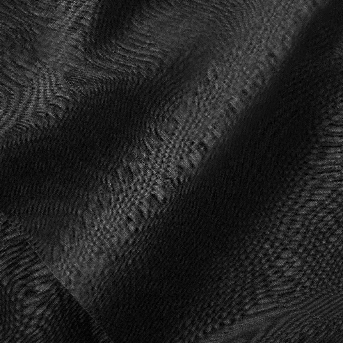 Full 100% Washed Hemp Solid Sheet Set Washed Black P150182