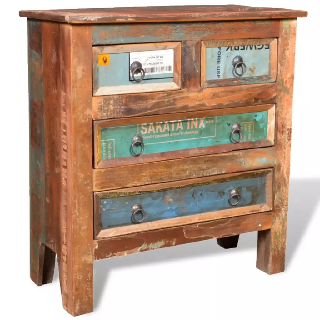 Reclaimed Wood Buffet Sideboard with 4 Drawers R872