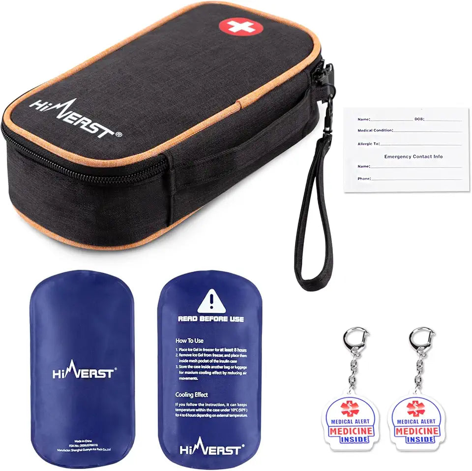 Insulin Travel Case with 2 Ice Packs I108
