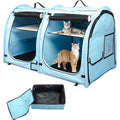 Portable Twin Compartment Cat Cage T770