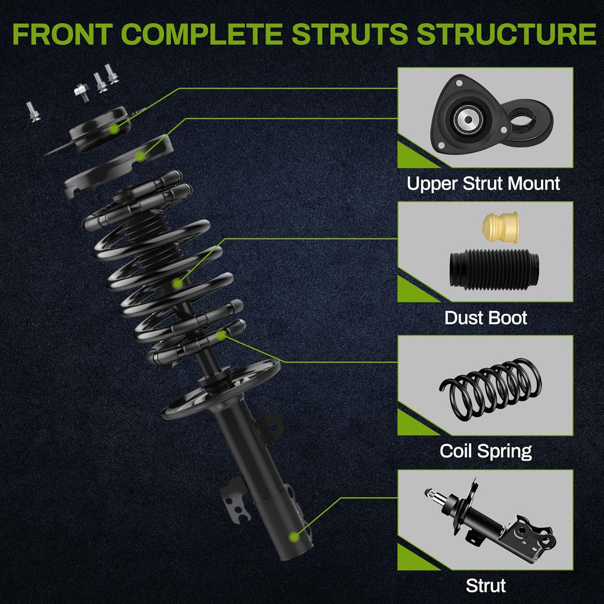 Front Pair Complete Quick Struts J780354