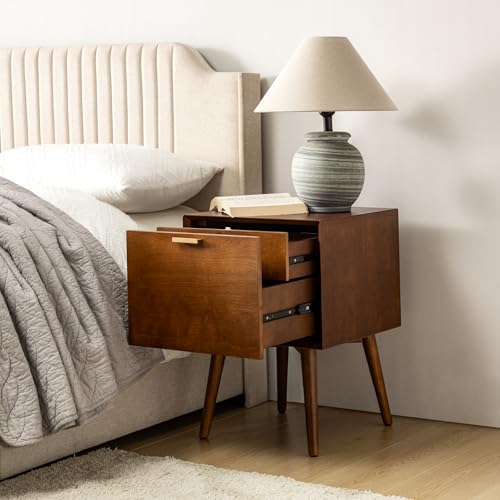 Acorn Wood Nightstand with USB Ports J66327