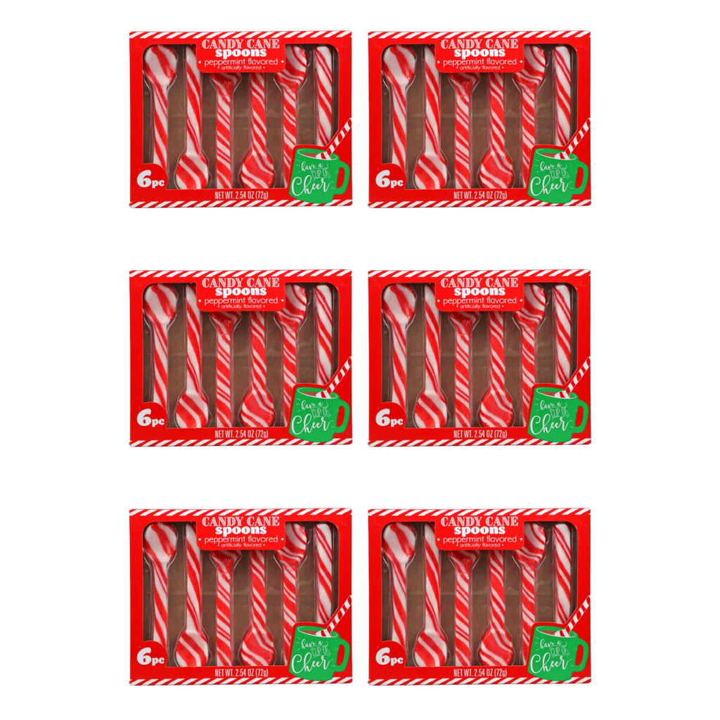 Edible Peppermint Candy Cane Spoon 36ct A22589