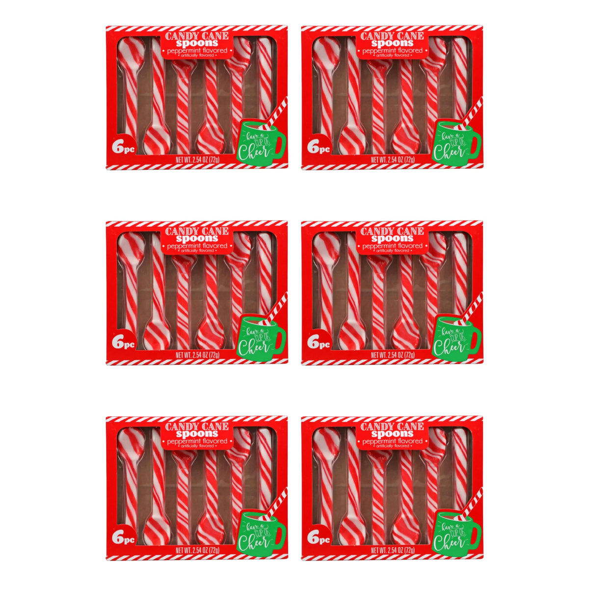 Edible Peppermint Candy Cane Spoon 36ct A22589